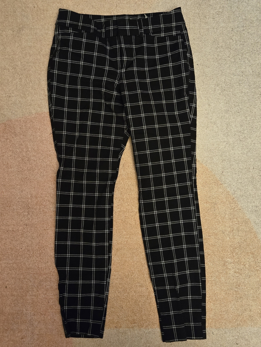 Old Navy Black Windowpane Pants